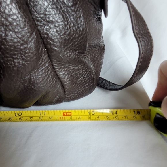 NEW Leather Handbag Gold Accents Faux Croc Turn Lock and Zip - Picture 11 of 13